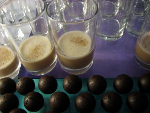 Vosges' Jazz Truffle was copacetic with Kinder's Coffee Cocktail