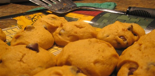 cookies Pumpkin chocolate chip cookies