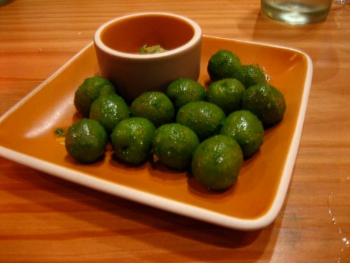 img_4006 Castelvetrano olives marinated in pesto z'herbes..equally as addictive (and I hate olives)