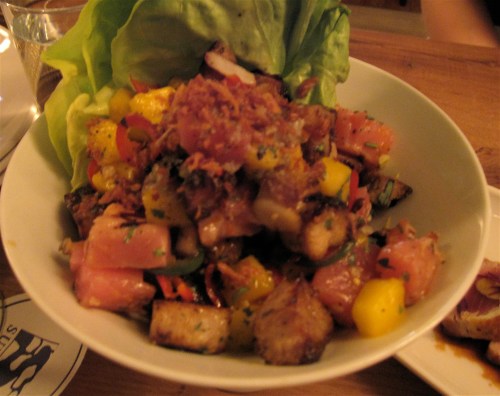 img_1263 Grilled ahi tuna and pork salad