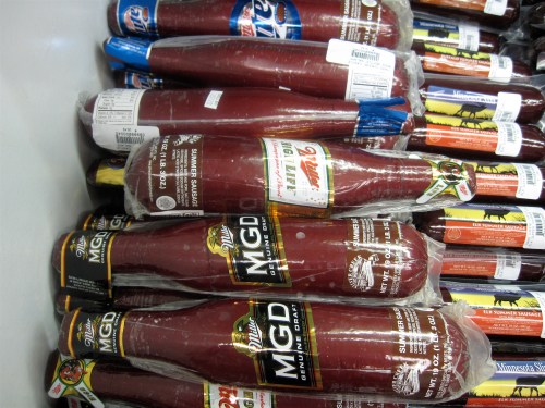 Beer sausage (literally)