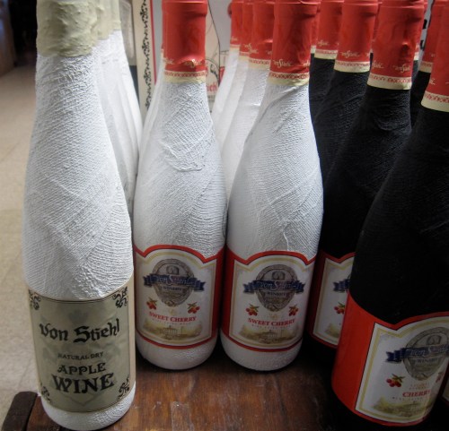 Apple and cherry wines from Northeastern Wisconsin-based Von Stiehl Winery