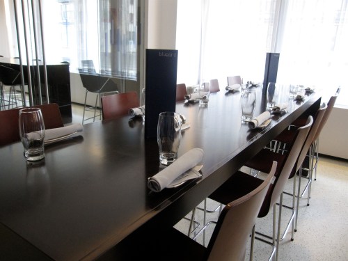 I love the room, but have yet to try the food here. Intrigued by truffle fries, baby octopus with white beans and a maple mohito on the menu