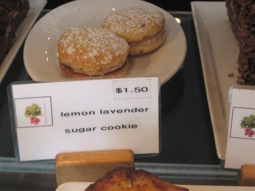 Lemon lavender sugar cookies at Milk & Honey Cafe