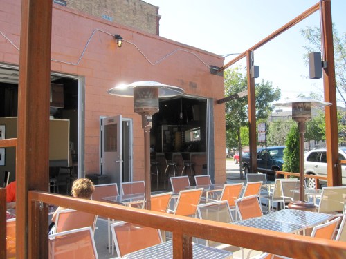 Outdoor patio at Clutch